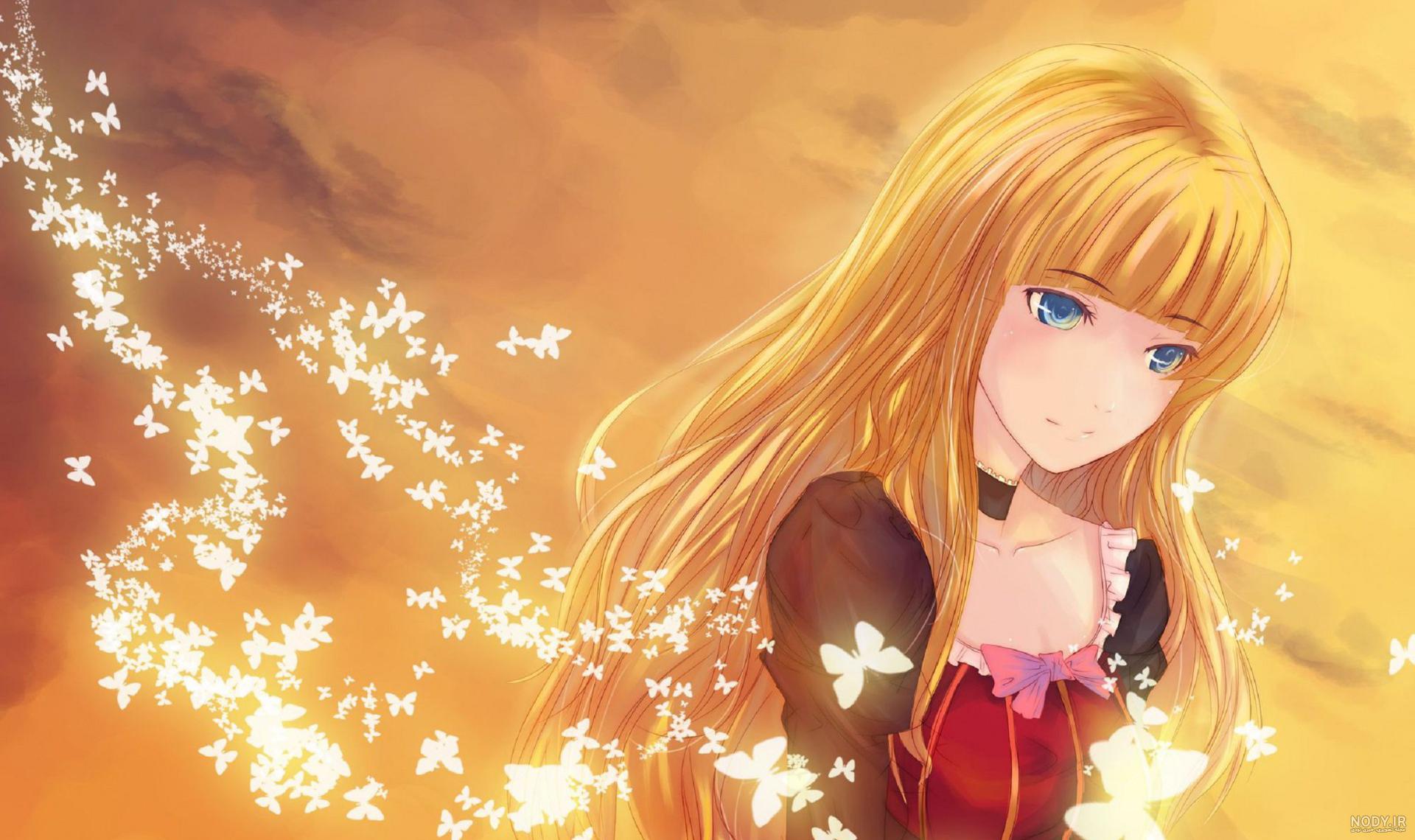 عکس دختر مو زرد خوشگل