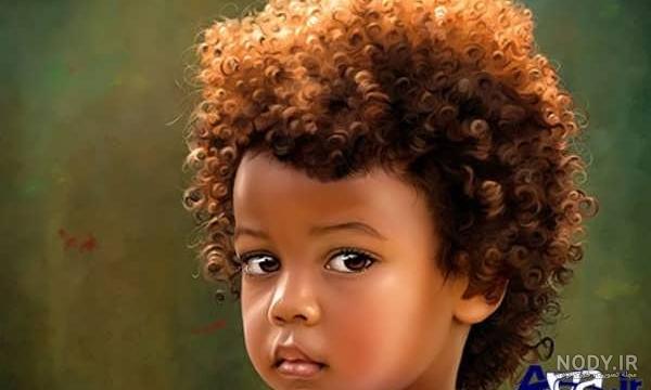 عکس پسر مو فرفری جذاب