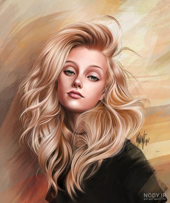 عکس خفن عکس دختر مو طلایی از پشت برای پروفایل