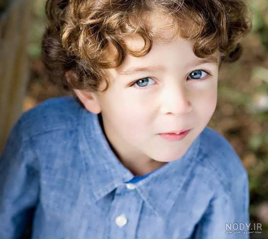 عکس پسر مو فرفری جذاب
