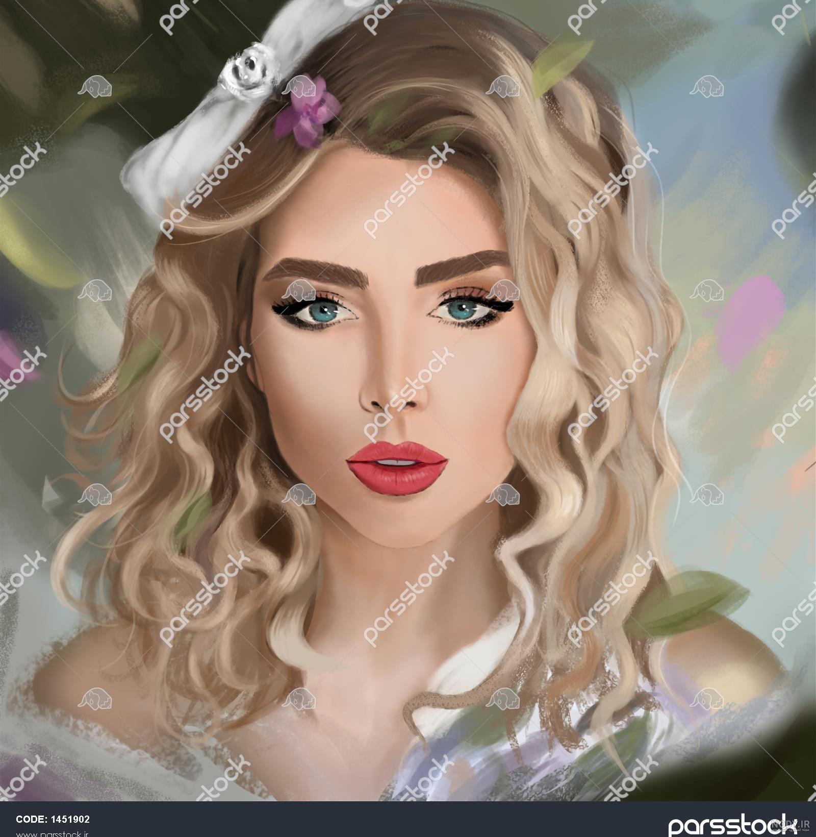 عکس دختر مو زرد خوشگل