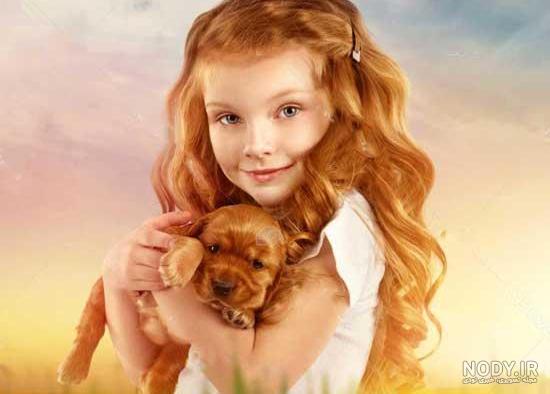 عکس دختر با سگ برای پروفایل فانتزی عکس دختر با سگ برای پروفایل فانتزی