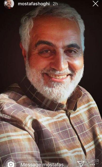 عکس سردار سلیمانی در جنگ