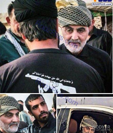 عکس سردار سلیمانی در جنگ
