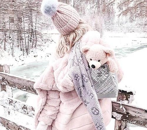  عکس دختر زمستانی فانتزی