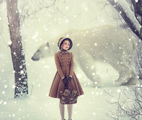  عکس دختر زمستانی فانتزی