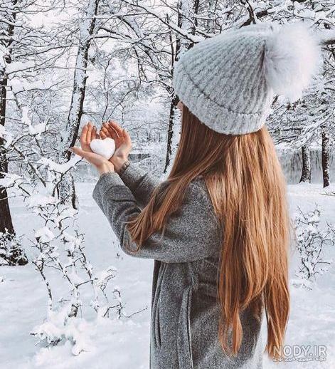  عکس دختر زمستانی فانتزی