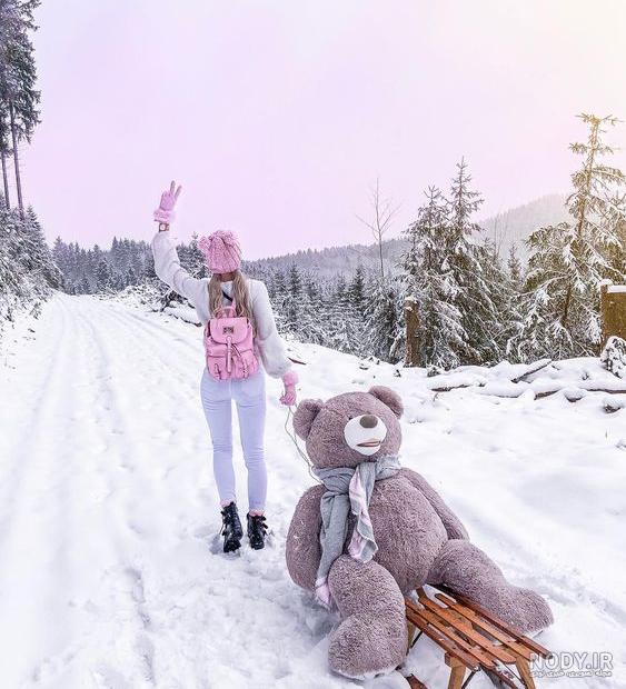  عکس دختر زمستانی فانتزی
