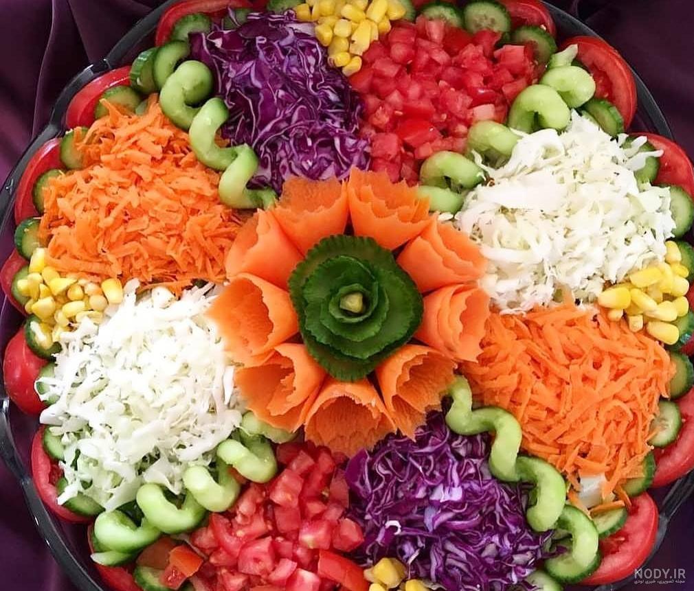 ایده هایی برای تزیین سالاد کاهو