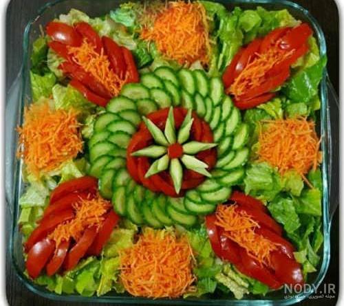 تزیین سالاد برای مهمانی