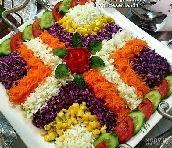 طرز تزیین سالاد کاهو