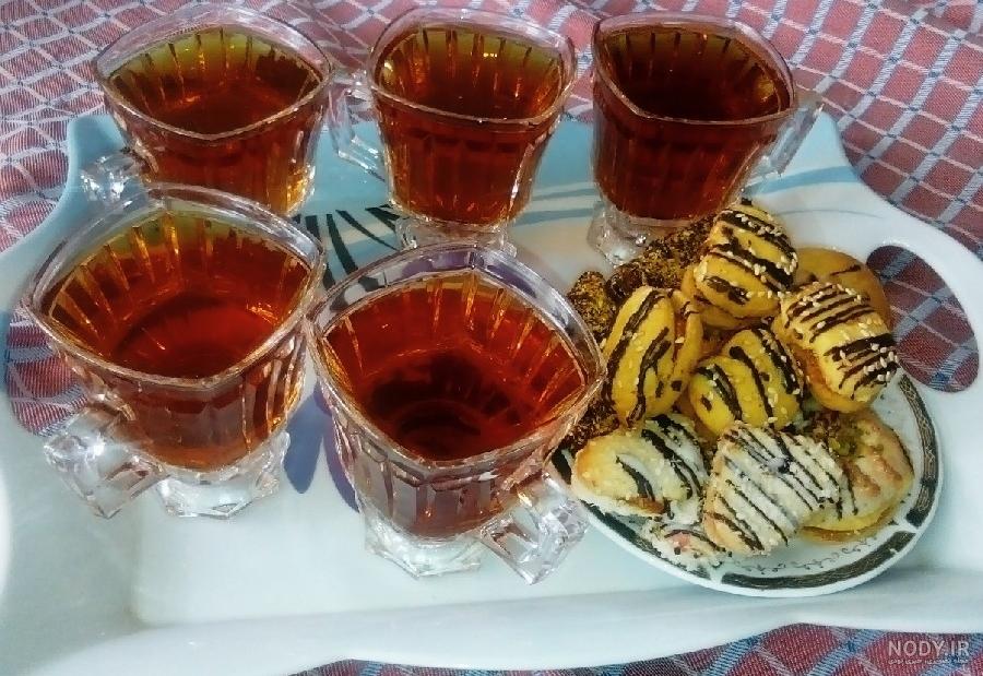 عکس شیرینی و چای عکس شیرینی و چای