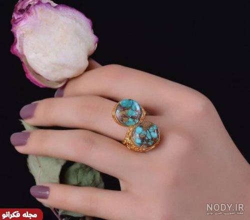 کانال انگشتر فیروزه زنانه کانال انگشتر فیروزه زنانه
