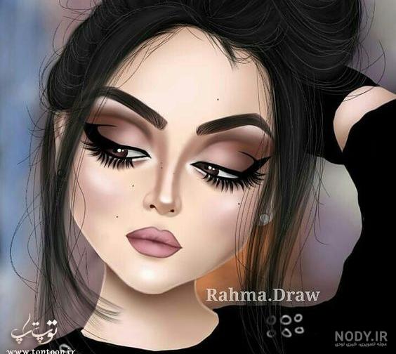 عکس دختر با موهای دم اسبی برای پروفایل