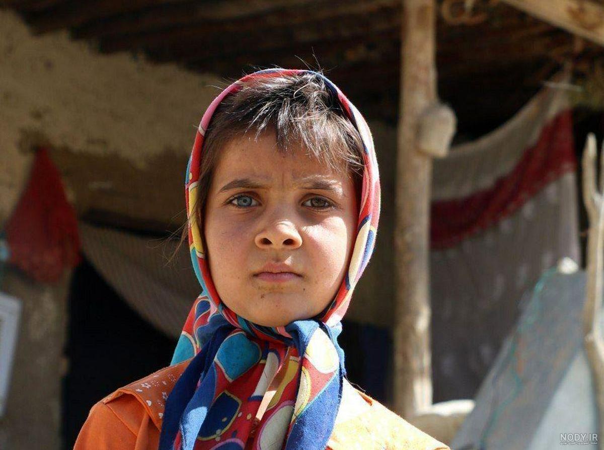 عکس دختر بچه روستایی