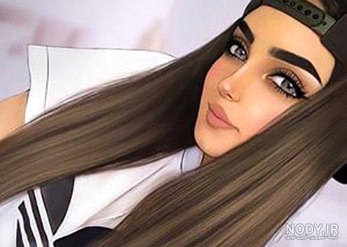 عکس دختر مو مشکی برای پروفایل