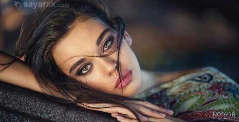 عکس دختر مو مشکی جذاب