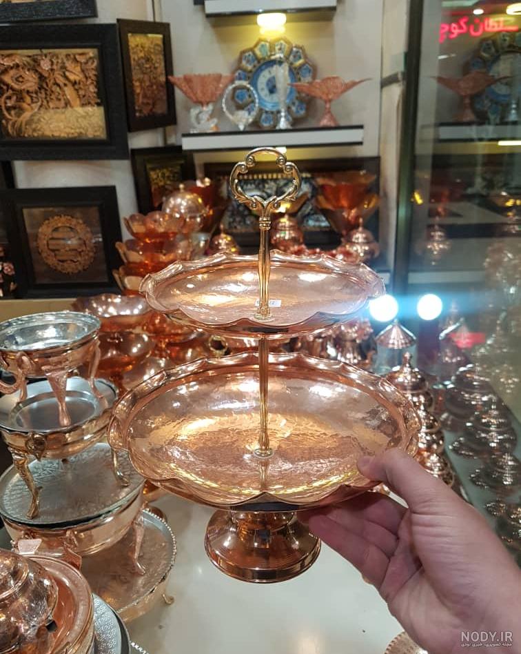 شیرینی خوری دو طبقه مسی دیجی کالا