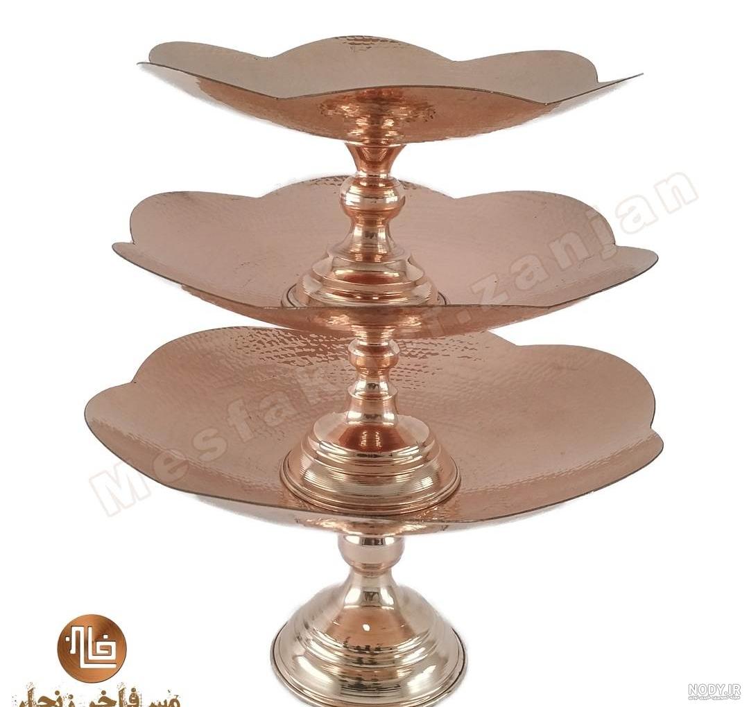 شیرینی خوری مسی سه پایه