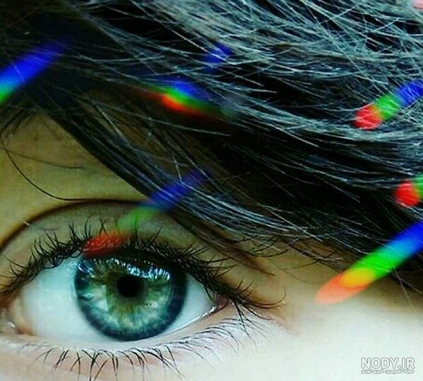 عکس چشم سبز طبیعی