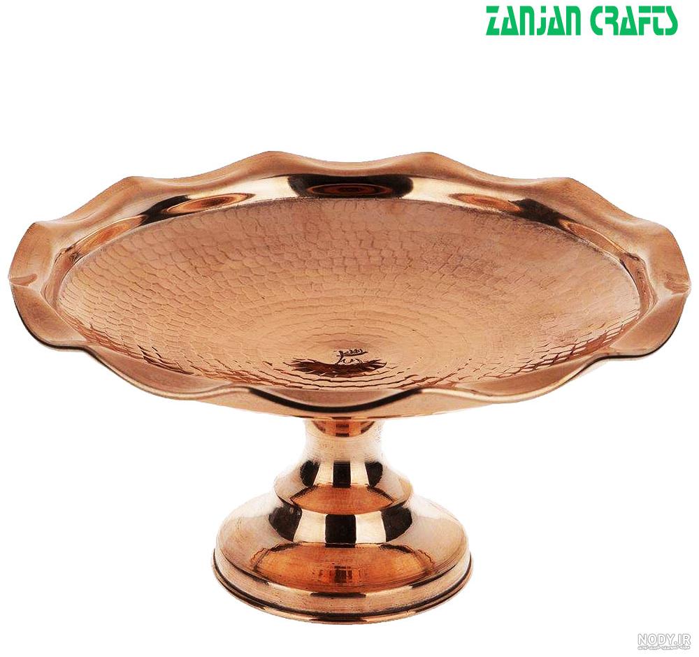 قیمت شیرینی خوری مسی پایه دار