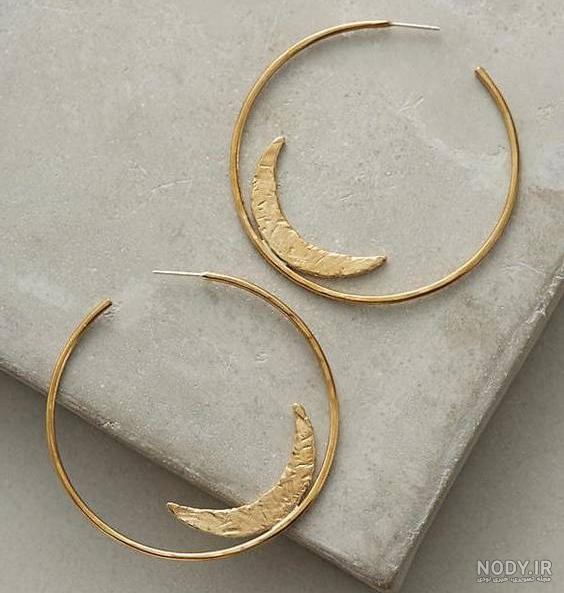 گوشواره حلقه ای ساده گوشواره حلقه ای ساده