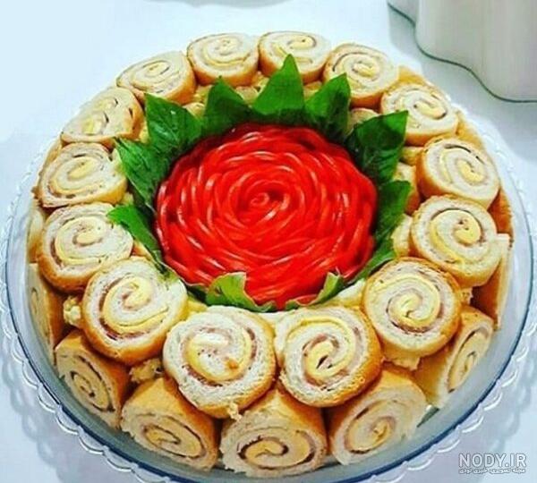 تزیین سالاد الویه با گوجه تزیین سالاد الویه با گوجه