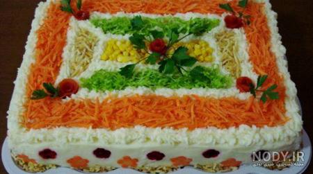 تزیین سالاد الویه برای تولد تزیین سالاد الویه برای تولد