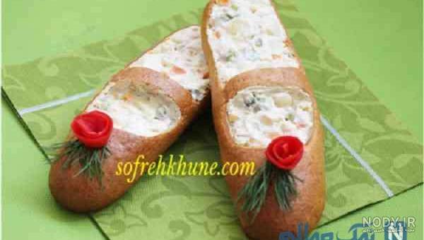 تزیین سالاد الویه برای تولد پسر بچه تزیین سالاد الویه برای تولد پسر بچه