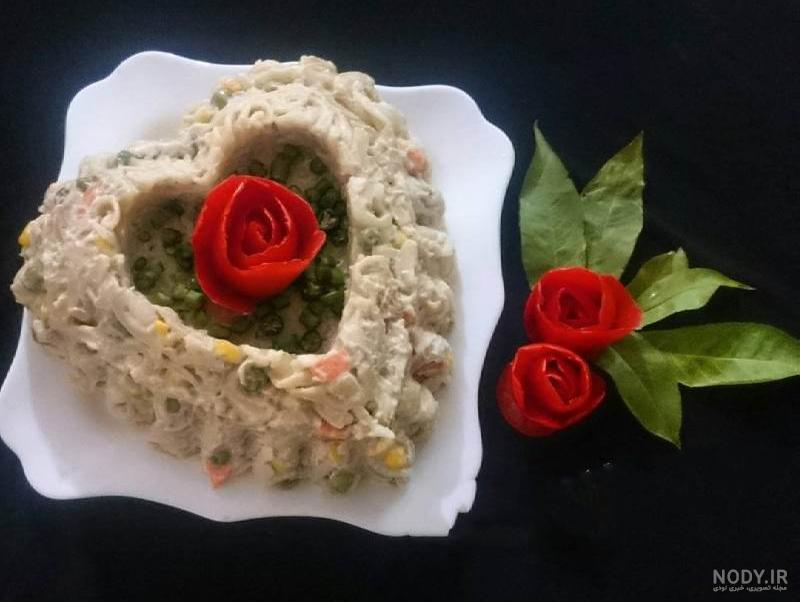 تزیین سالاد الویه جدیدترین تزیین سالاد الویه جدیدترین