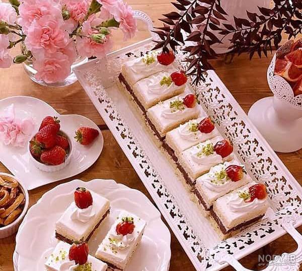 طرز تهیه شیرینی تیتابی خامه ای طرز تهیه شیرینی تیتابی خامه ای