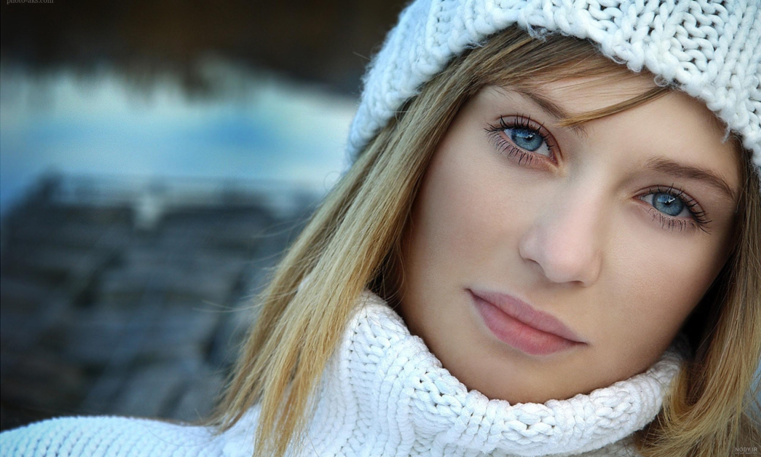 عکس خفن عکس دختر چشم آبی با موهای طلایی