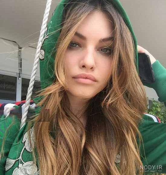 عکس دختر چشم آبی ایرانی با حجاب