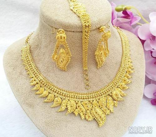 عکس گردنبند طلا بزرگ عربی عکس گردنبند طلا بزرگ عربی