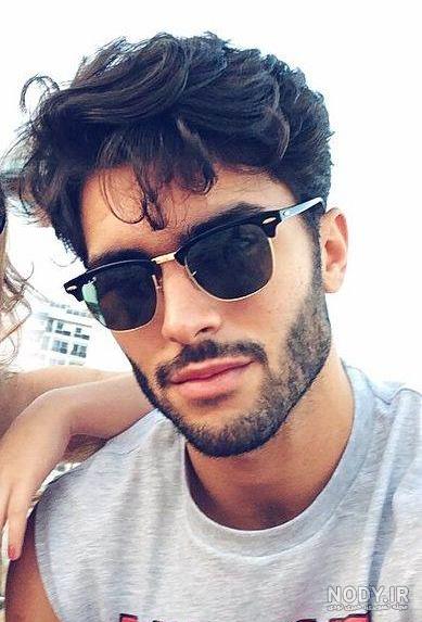 عکس پسر جذاب با عینک