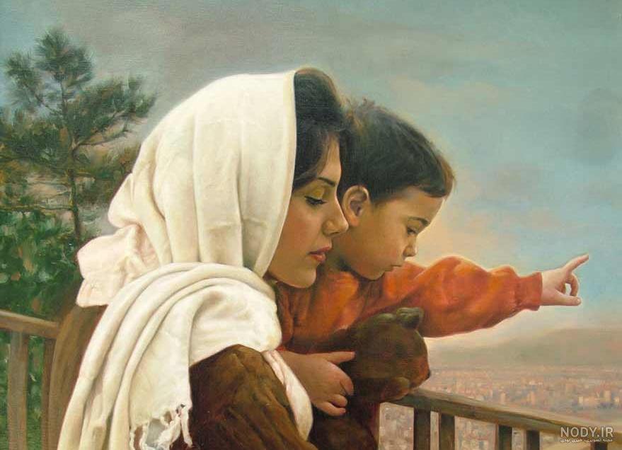  عکس مادر و نوزاد فانتزی