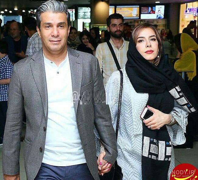 عکس همسر آریا عظیمی نژاد و فرزندش