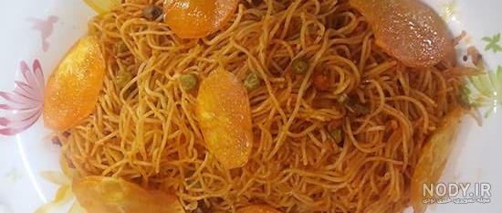 عکس غذای ماکارونی خانگی