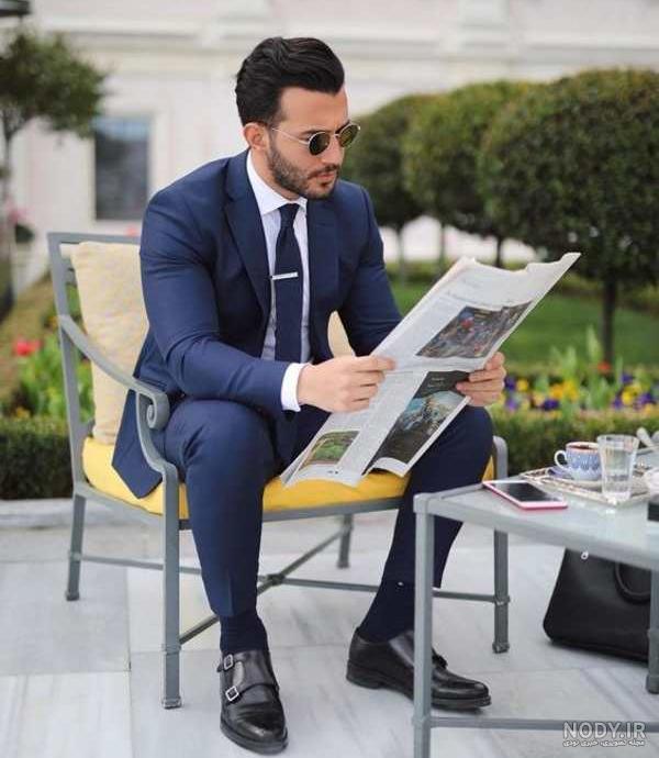عکس پسر ایرانی با کت و شلوار