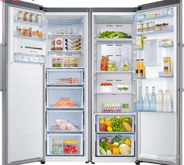 عکس داخل یخچال دوقلو سامسونگ