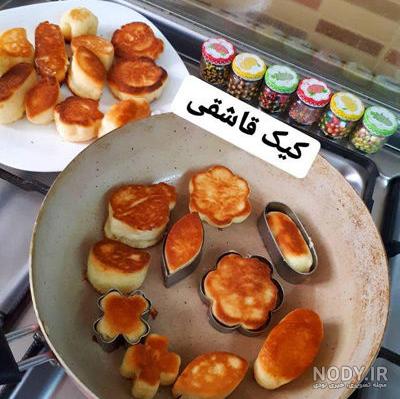 کیک قاشقی با شیر بدون فر