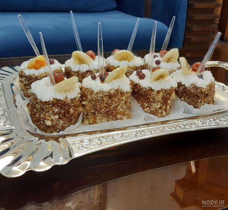 کیک قاشقی با موز