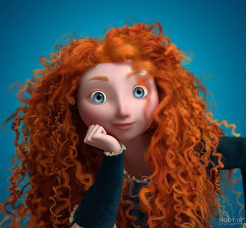 عکس دختر مو قرمز کارتونی