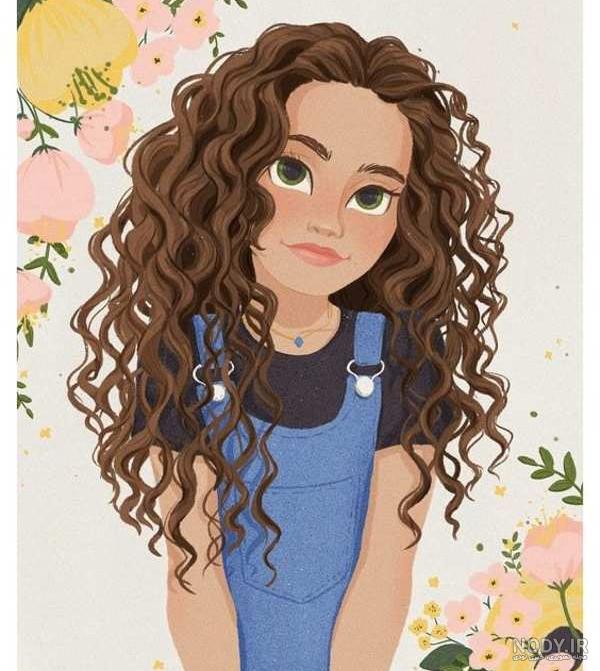  عکس دختر مو قرمز کارتونی