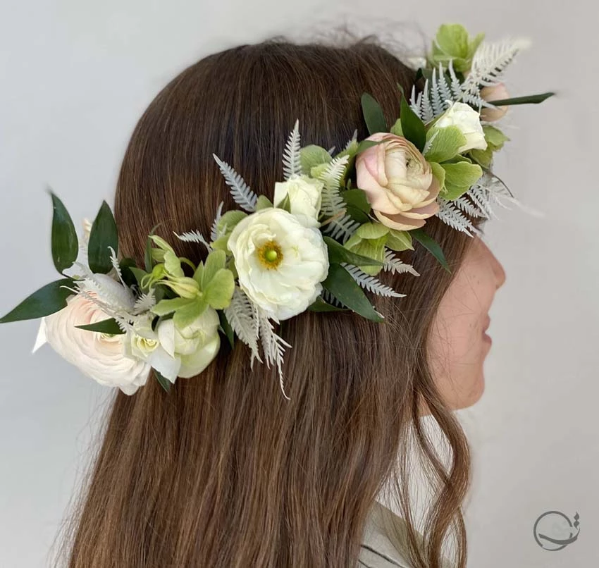 تاج گل عروس برای عقد تاج گل عروس برای عقد