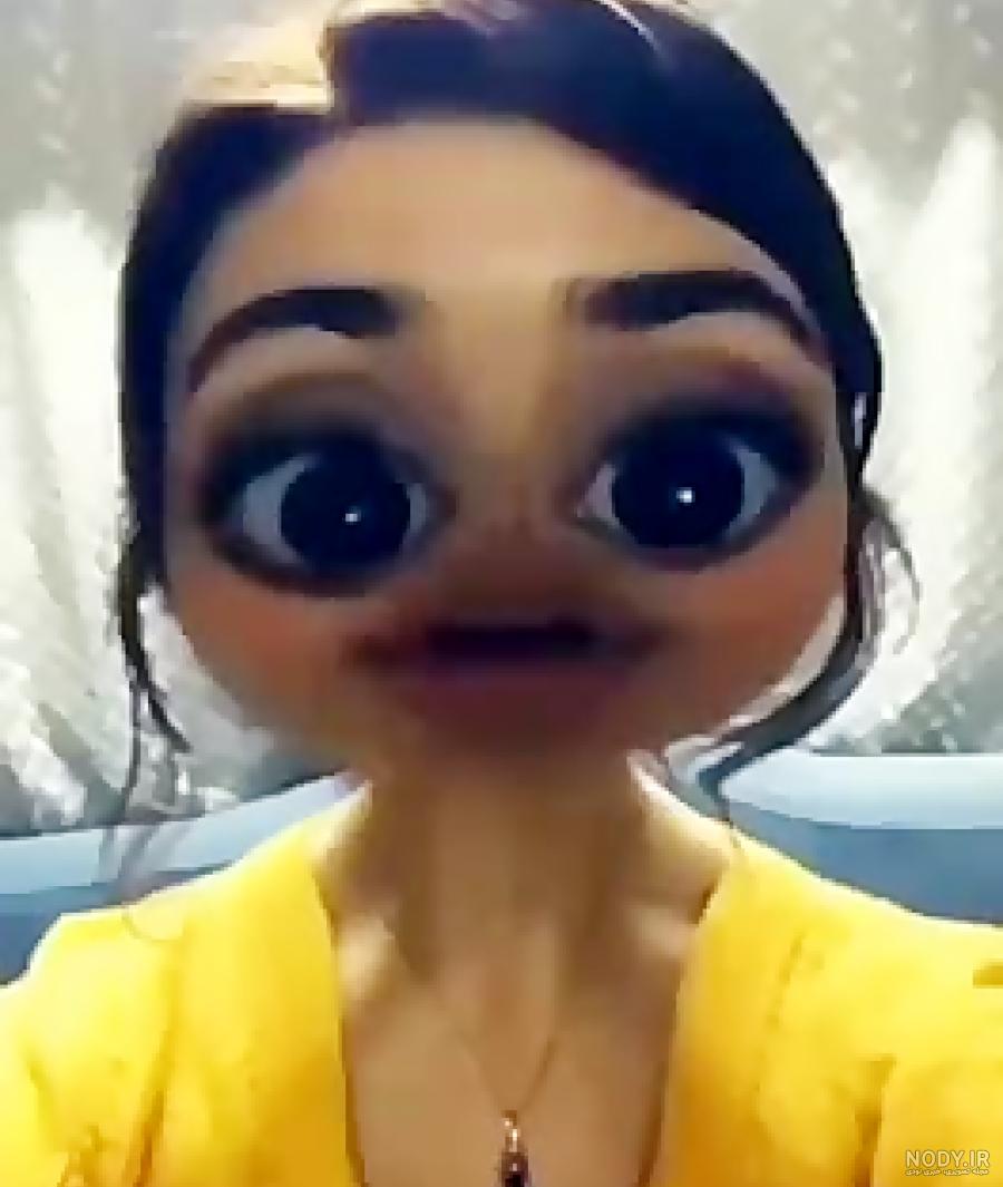 عکس دختر با اسنپ چت