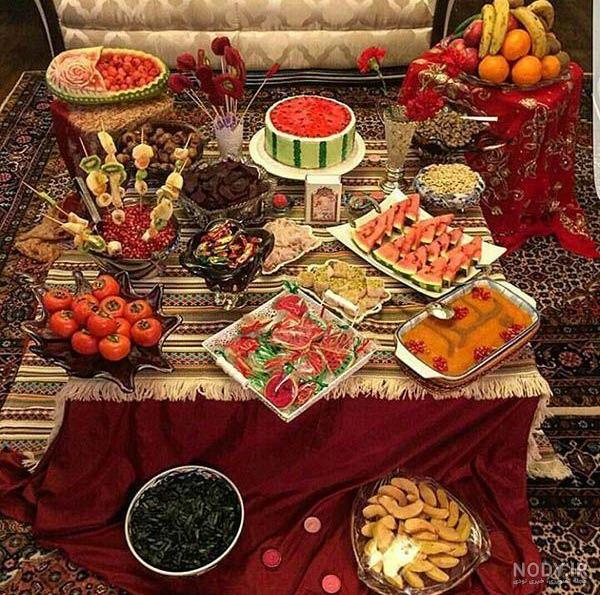 عکس نقاشی شب یلدا ساده عکس نقاشی شب یلدا ساده