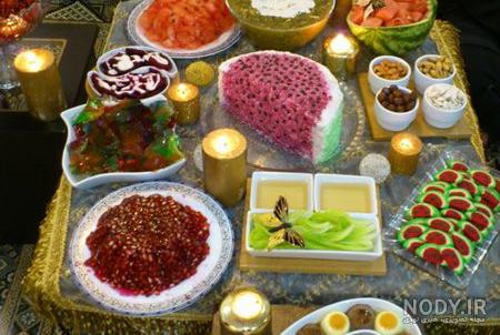 آموزش چیدن سفره شب یلدا ساده