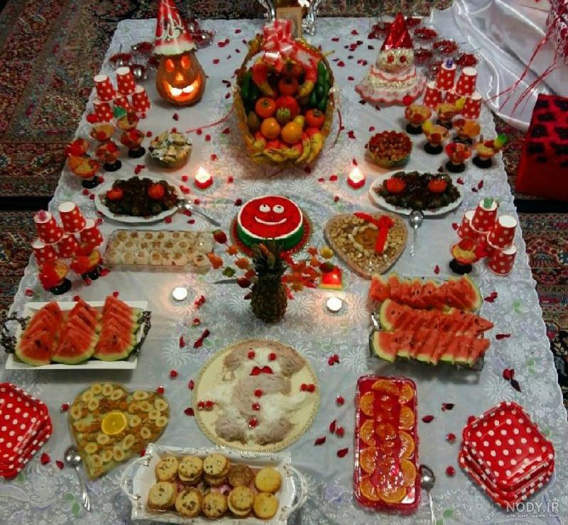 عکس غذای شب یلدا