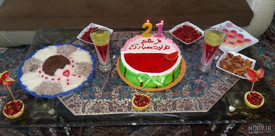عکس نوشته شب یلدا تولدمه